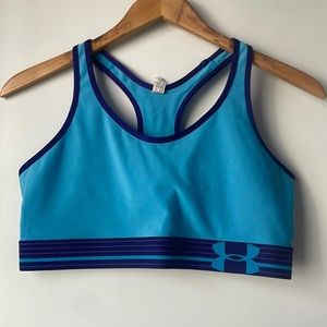 UNDER ARMOR Sports Bra - Blue Large